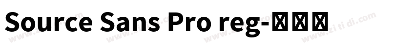 Source Sans Pro reg字体转换 Source Sans Pro reg字体转换